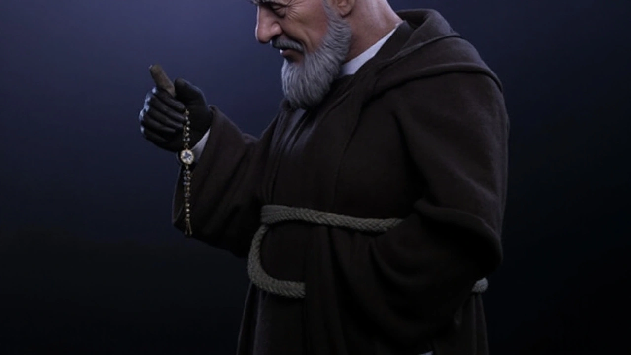 Escultura de Padre Pio: 80 cm de realismo que transforma devoções