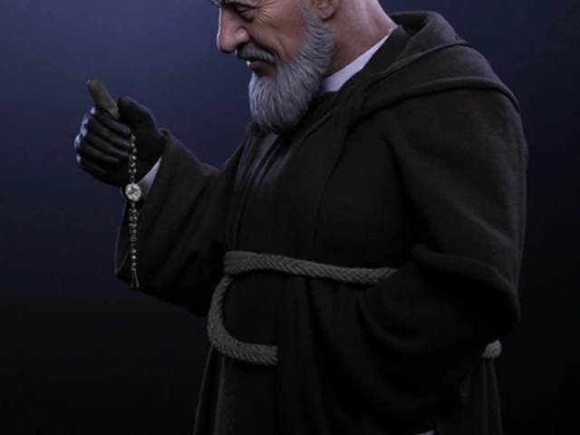Escultura de Padre Pio: 80 cm de realismo que transforma devoções